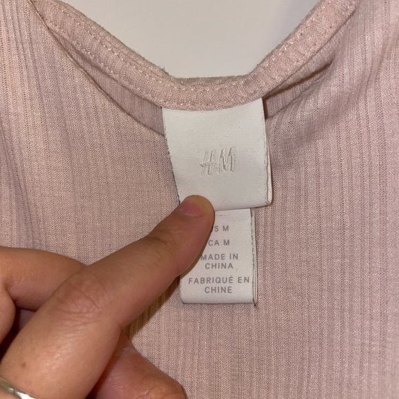 H&M Cropped Baby Pink Tank Top - Picture 5 of 7